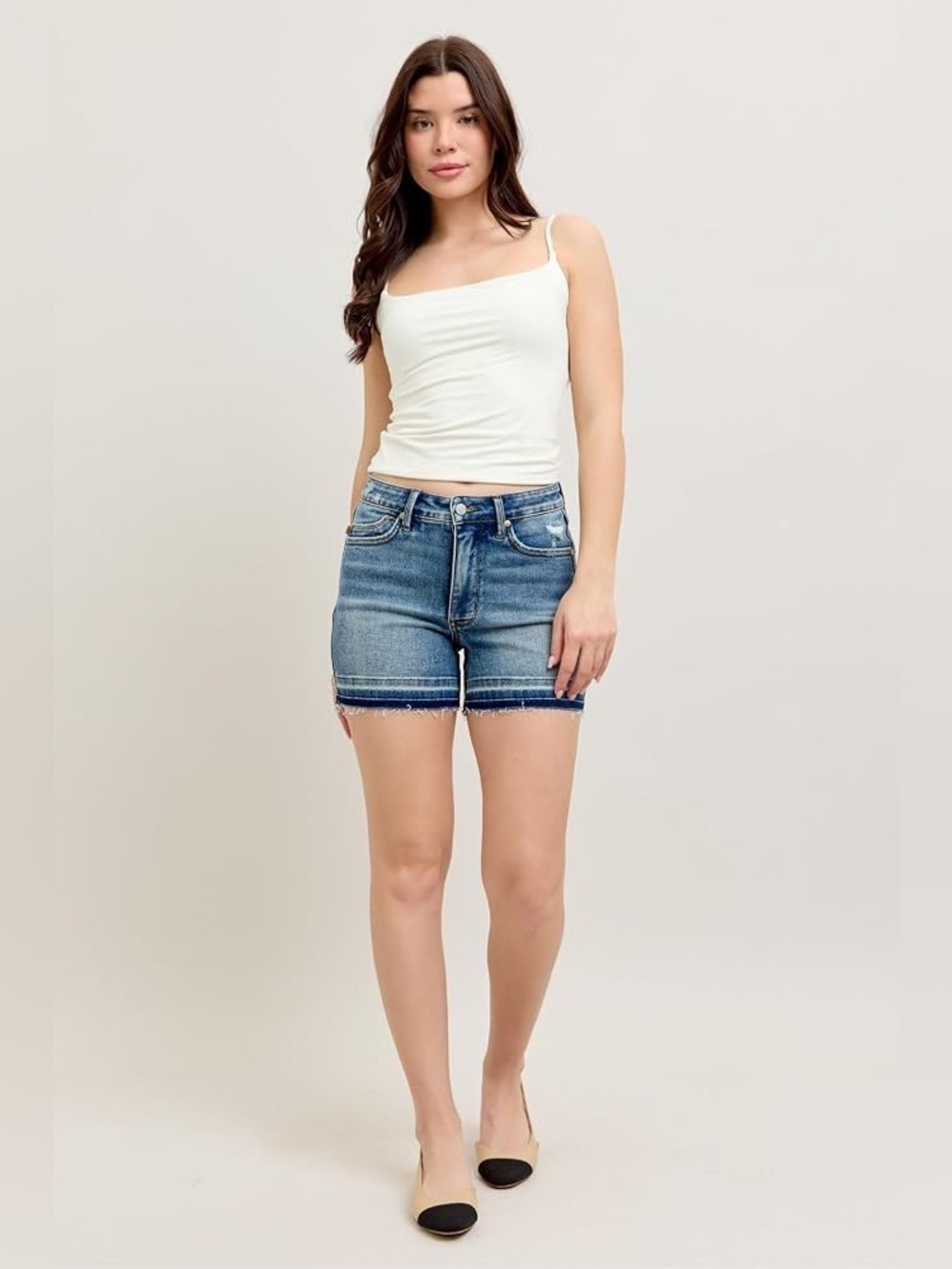Judy Blue High Waisted Shorts Blue Plus Size 2XL
